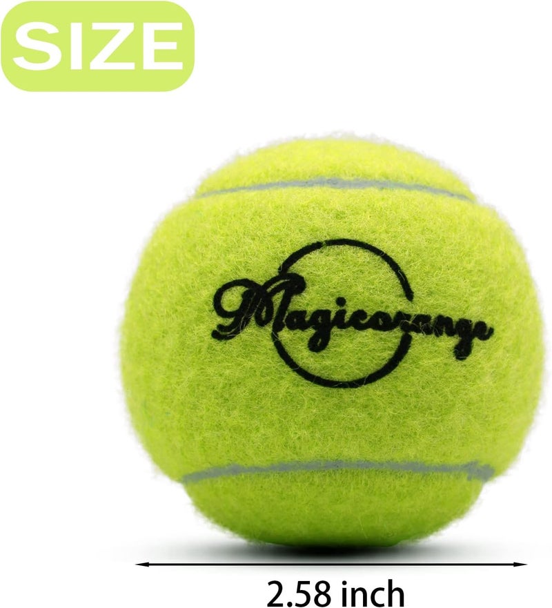 Magicorange Tennis Balls, 6 Pack Advanced Training Tennis Balls Practice Balls, Pet Dog Playing Balls, Come with Mesh Bag for Easy Transport, Good for Beginner Training Ball - Image 2